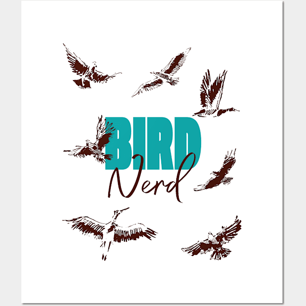 Bird Nerd Wall Art by Lunomerchedes